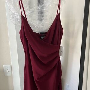 Burgundy dress